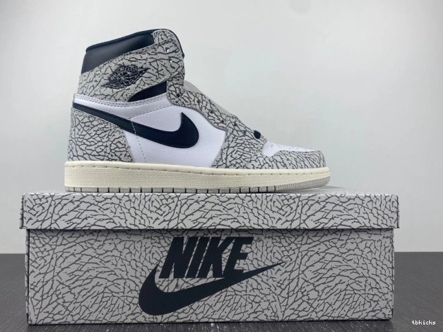 Reps TBK DZ5485-052 Cement 1 High Air Jordan White OG 0821